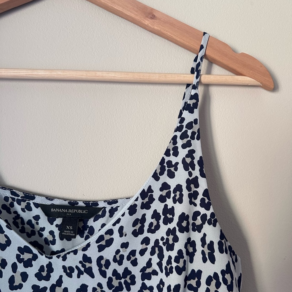 Cheetah print navy dress tank